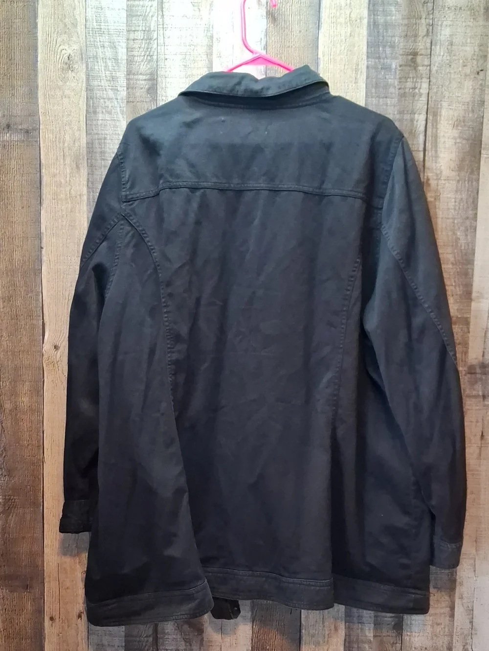 TORRID Washed Black Utility Jacket with Sleeve Bead Plus size Size 4 4x Coat - Picture 6 of 6